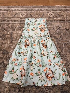 Gymboree Mint Floral Print Dress size 8